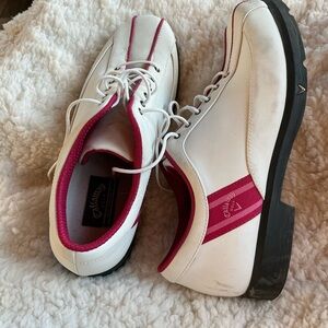 Callaway Women's Golf White and Pink Athletic Shoes
